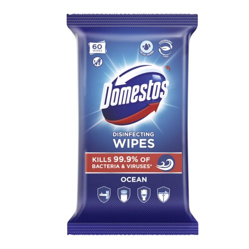 Domestos higiénikus fertőtlenítő kendő Óceán 60db
