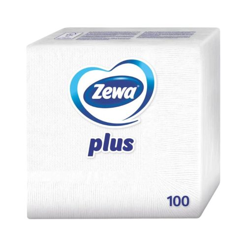 Zewa Plus szalvéta Fehér - 1 rétegű, 33x33cm, 100db
