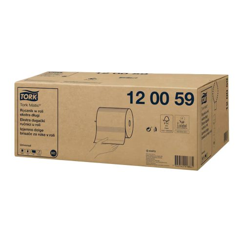 Tork Matic® extra hosszú tekercses kéztörlő - 1 rétegű, fehér, 280m (Karton - 6 tek)