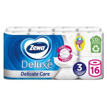   Zewa Deluxe toalettpapír Delicate Care illatmentes - 3 rétegű, 16 tekercs