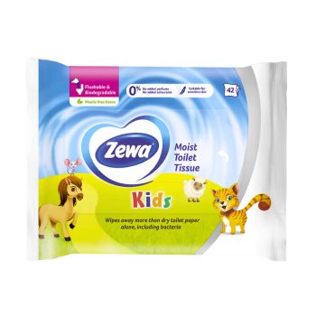 Zewa Kids nedves toalettpapír zárható 42db