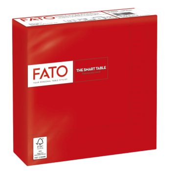   FATO Smart Table szalvéta Piros - 2 rétegű, 33x33cm, 50 lap
