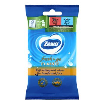 Zewa Classic nedves kéz- és arctörlő kendő 10db