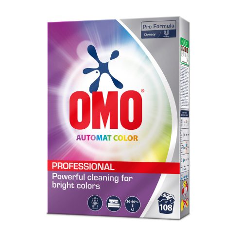 OMO Professional Automat Color mosópor színes textíliákhoz - 108 mosás 5,4kg