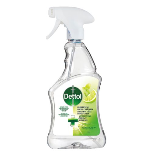 Dettol Antibakteriális felülettisztító spray Lime-Menta 500ml