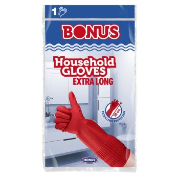 Bonus extra hosszú (38 cm), vastag gumikesztyű