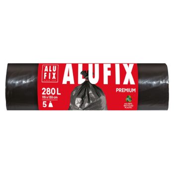   Alufix Premium EXTRA erős szemeteszsák 280L - 115*135cm, 5db/tek