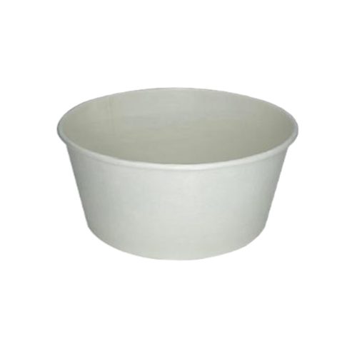 Fagyis papírtégely, fehér, 130 ml  Ø75xØ60x52 mm (50 db)