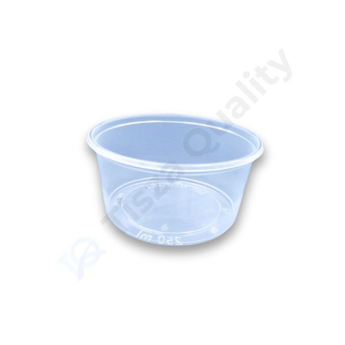 Hagner kerek tálka 250 ml, D101 mm, PP natúr - 100 db