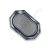 CATERING tálca, 3 személyes, PET, fekete, 350x247x20 mm (10 db)