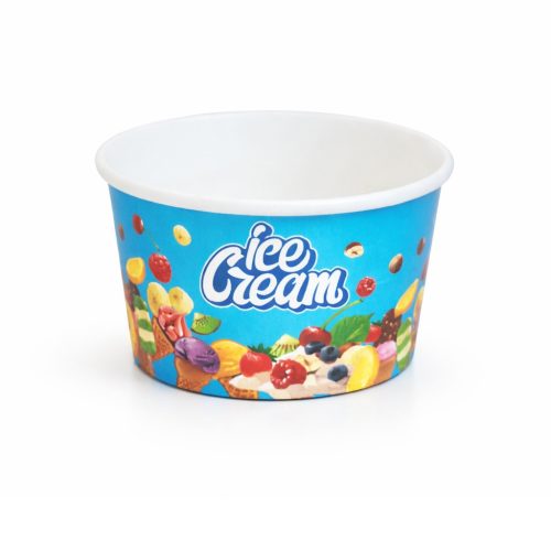 Fagyis papírtégely, standard mintával, 245 ml, Ø95xØ80x56 mm (50 db)