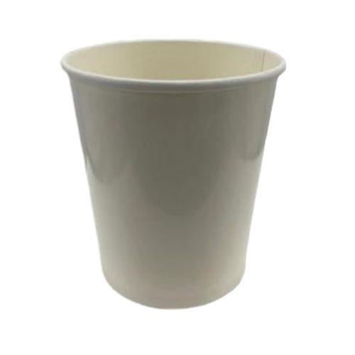 Leveses papírtégely 770 ml, FEHÉR (Ø116mm) (50 db)