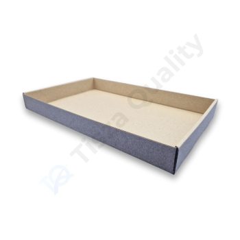 Street food kraft tálca, barna, 160x260x30 mm - 100 db