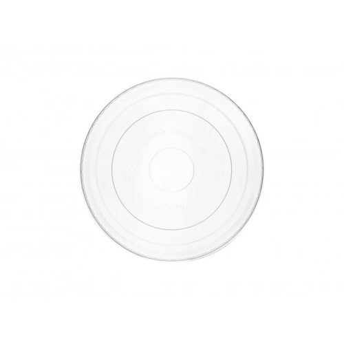 Lebomló tető levestartókhoz, PLA, 115 mm  lapos, 3,4-9 dl levestartókhoz, hideg ételekhez - 50 db