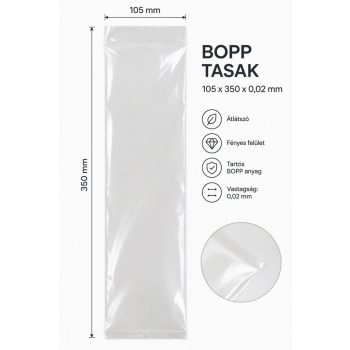 BOPP tasak 105x350x0,02 mm (100 db)