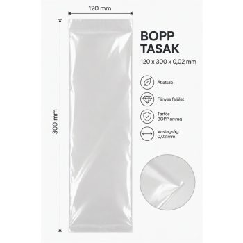 BOPP tasak 120x300x0,02 mm (100 db)
