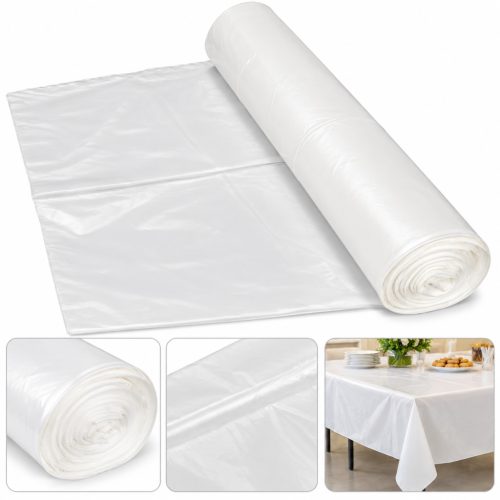 Asztalteritő roll, tekercs, NAGY MÉRETŰ, fehér (10db 120x160 cm terítő/tekercs) (1 tekercs)