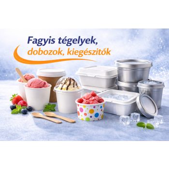 Fagyis tégelyek, dobozok, kiegészítők